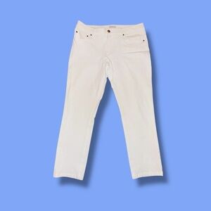 ERIC Women’s Slim Cut Ankle Jeans - Size 12 White